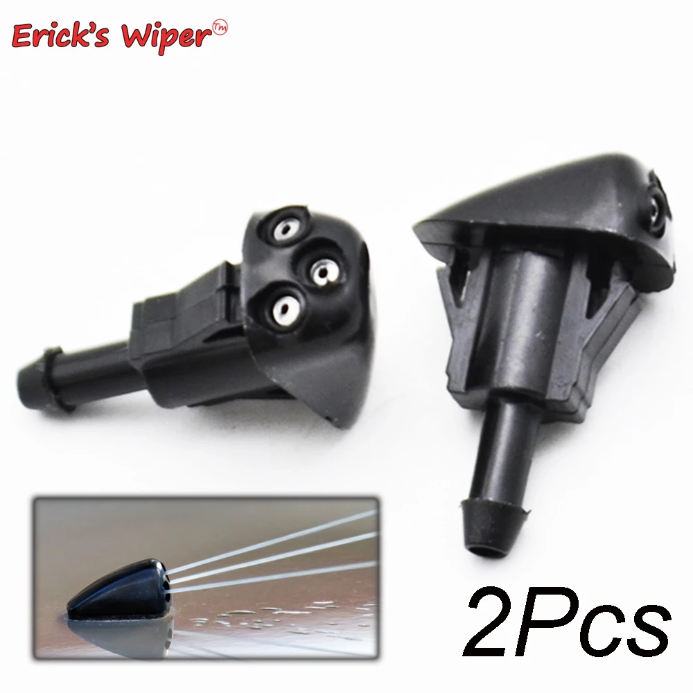 Erick\'s Wiper 2Pcs/lot Front Windshield Wiper Washer Jet Nozzle For Hyundai Santa Fe Sonata Tiburon Coupe Elantra MK4 Sprayer