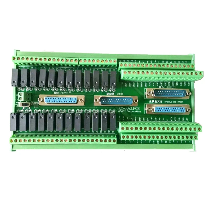 Scheda adattatore integrata scheda IO con cavo porta parallela DB25 4 pezzi per Controller g-code serie XC609 XC709 XC809