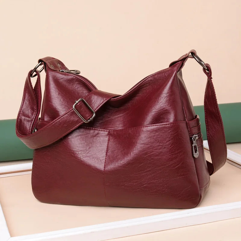 Designer Multi-pocket Crossbody Shoulder Bags For Women Sac Winter Style 2021 Bolsas Soft Leather Luxury handbags Women bags