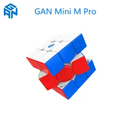 GAN Mini M Pro 53 mm 3x3x3 Magnetic Magic cube GAN Mini M Pro 53 mm 3x3x3 Cubo mágico magnético Cubo de Rubik profesional GAN 3 * 3 * 3 Speed cube Puzzle Juguetes educativos Game cube Puzzle cubes