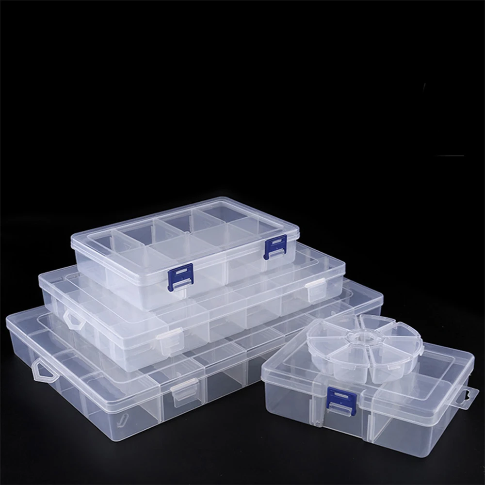 Compartment Storage Box for Jewelry, Earring, Bead, Screw, Toy Parts Holder, Display Organizer, Adjustable Container, 1-36 Grids