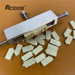 RCIDOS MOVEGO Brass Letters Holder, Time New Roman Hot Foil Stamping flexible letter,“A” height 4mm,6CM Slot