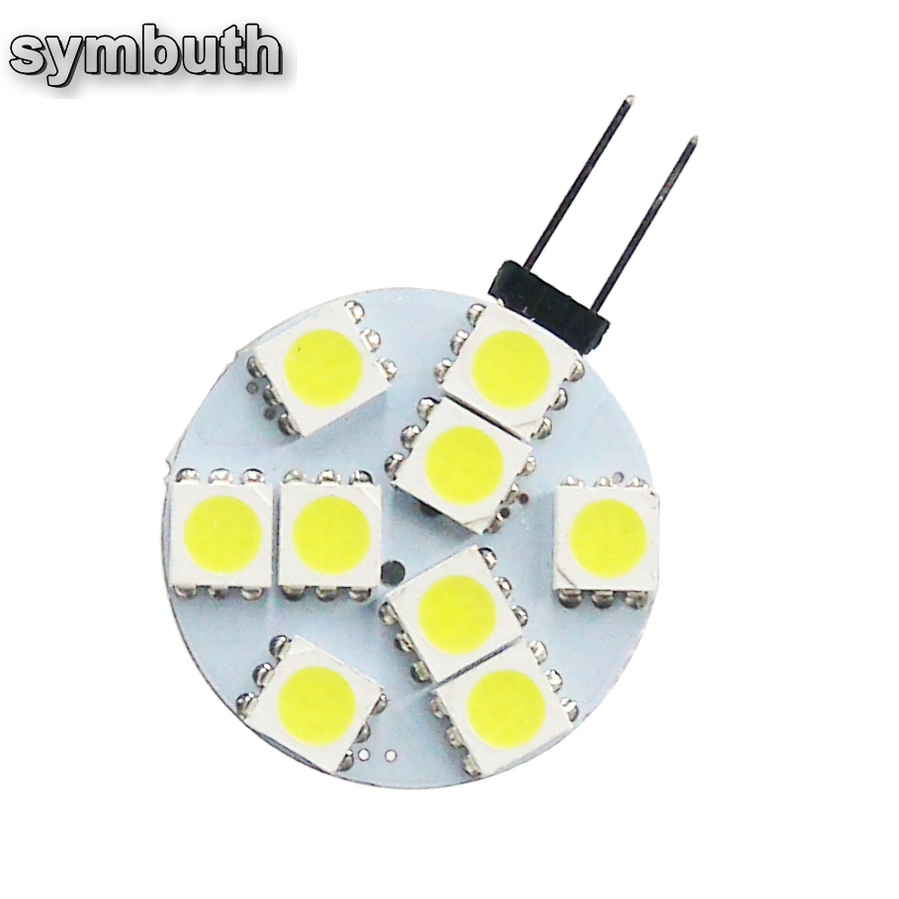 2PCS/Lot on DC 12V Input 5050 SMD LED Chips Bulb 1.8W G4 Socket 9 Warm Cold White Lamp 3000K 6500K