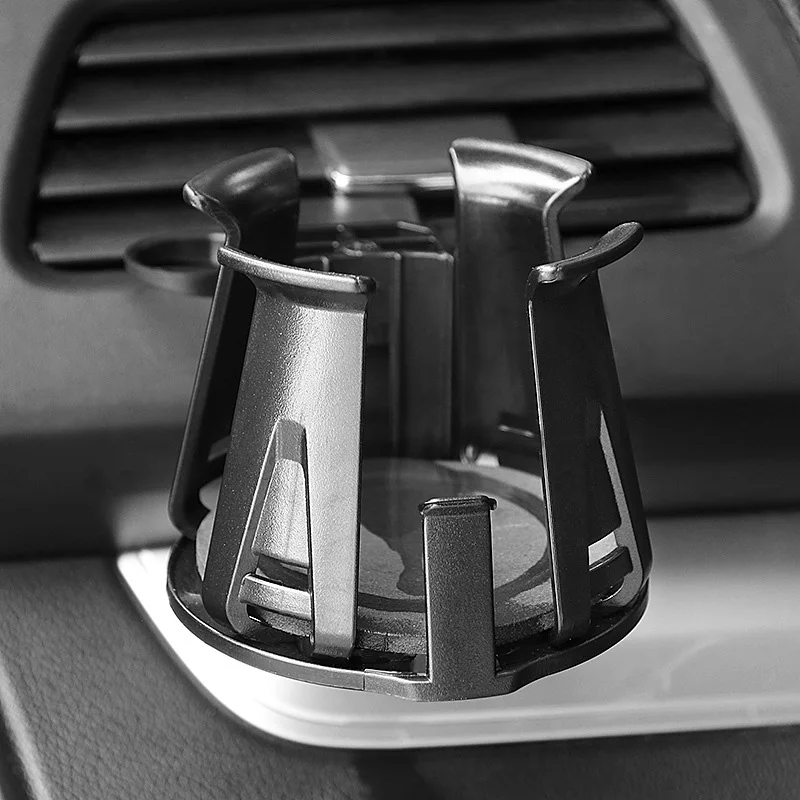 Black Car Cup Holder Universal Car Air Outlet Drink Holder Cup Holder Tray for VehiDoor Mount Stand Automobile Storage Organizer