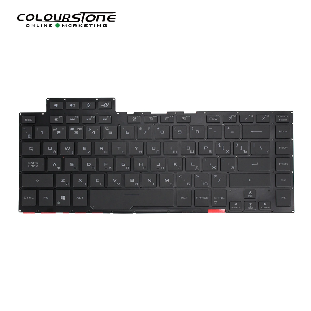 GX502GW US Layout Laptop Keyboard for GX502GW GX502GV GX502LWS GX502LXS Notebook Keyboard with Backlit 306MM (RU) 0KN1-8F2RU21