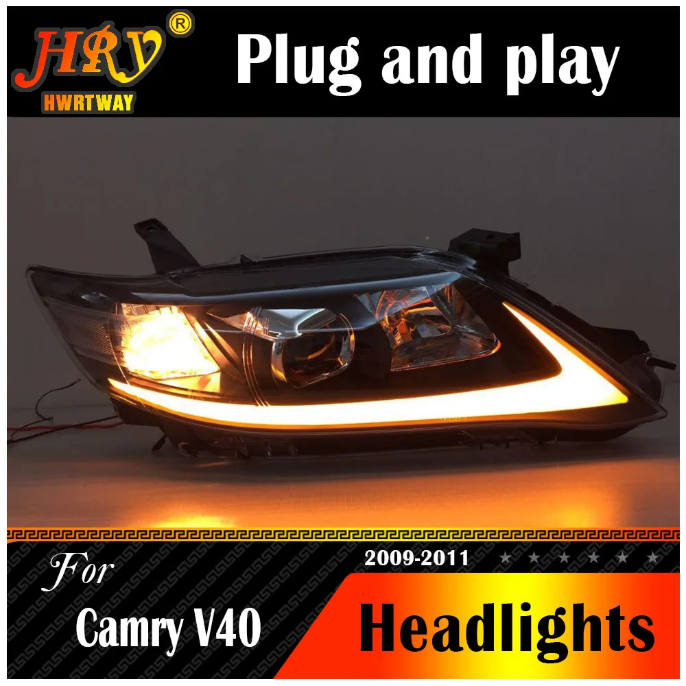 

Car Styling Headight For Toyota Camry V40 USA Style 2009 2010 2011 LED Light Bi Xenon Head Lamp Front Light