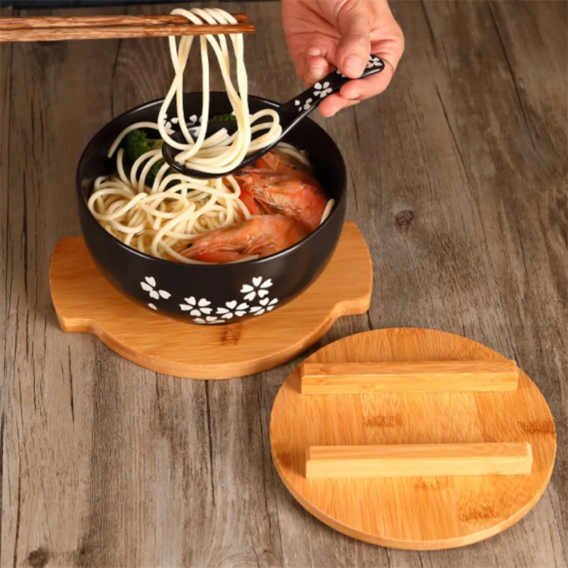 Japanese Ramen Bowl Ceramic Single Noodle Bowl Household Salad Bowl large Bowl Creative Special Restaurant Tableware