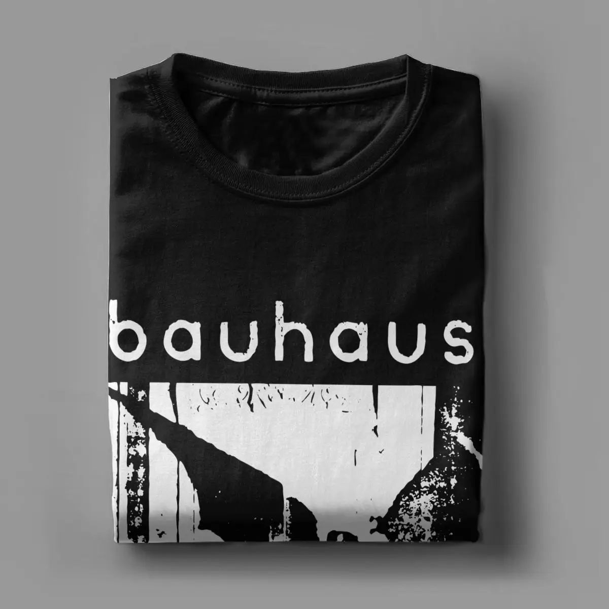 Bauhaus Bat Wings Bela Lugosi\'s Dead T Shirt for Men 100% Cotton Fashion T-Shirt Crew Neck Tees Short Sleeve Tops Plus Size