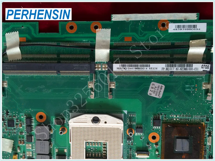  For Asus N53JN  Laptop MOTHERBOARD N53J N53JF N53JG S989 HM55 100% WORK PERFECTLY