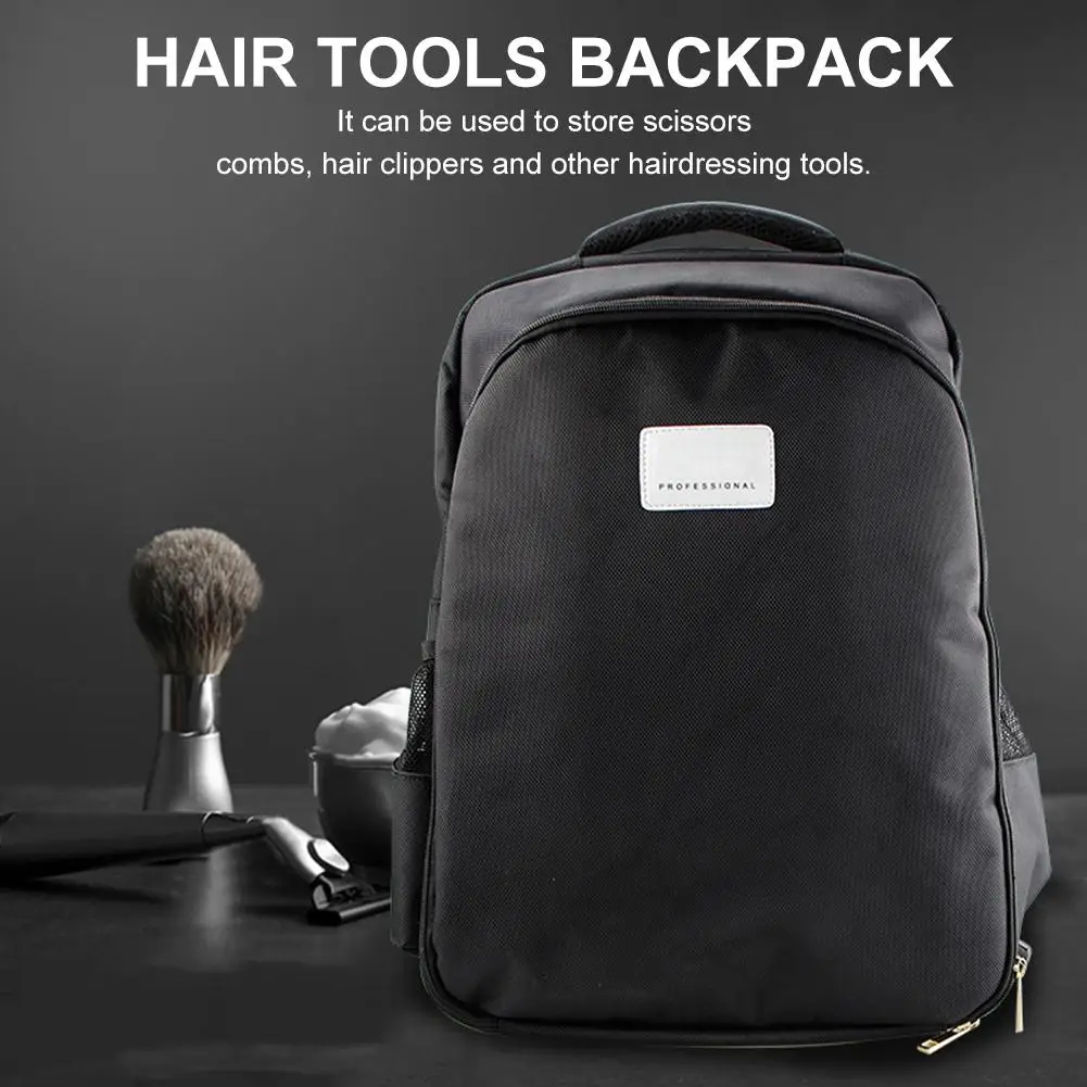 Hairdressing เครื่องมือกระเป๋าเครื่องประดับผมขนาดใหญ่เก็บของความจุเครื่องมือตัดผมกระเป๋าเป้สะพายหลังกระเป๋าเป้สะพายหลังที่จัดระเบียบเครื่องสำอาง