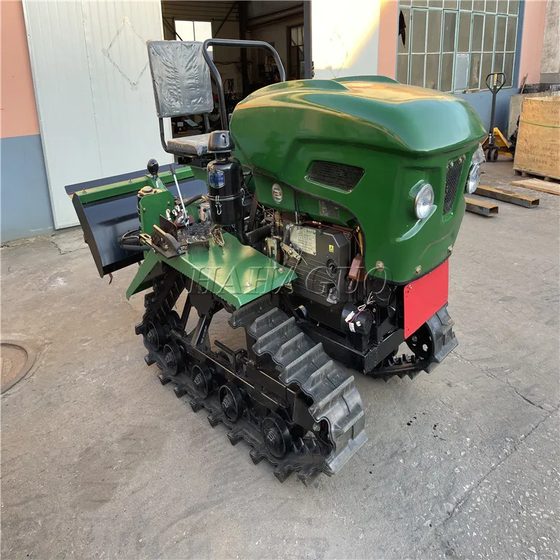 New Rotary Tillage Machine Diesel Gasoline Gearbox Sitting Driven Amphibious Tractor