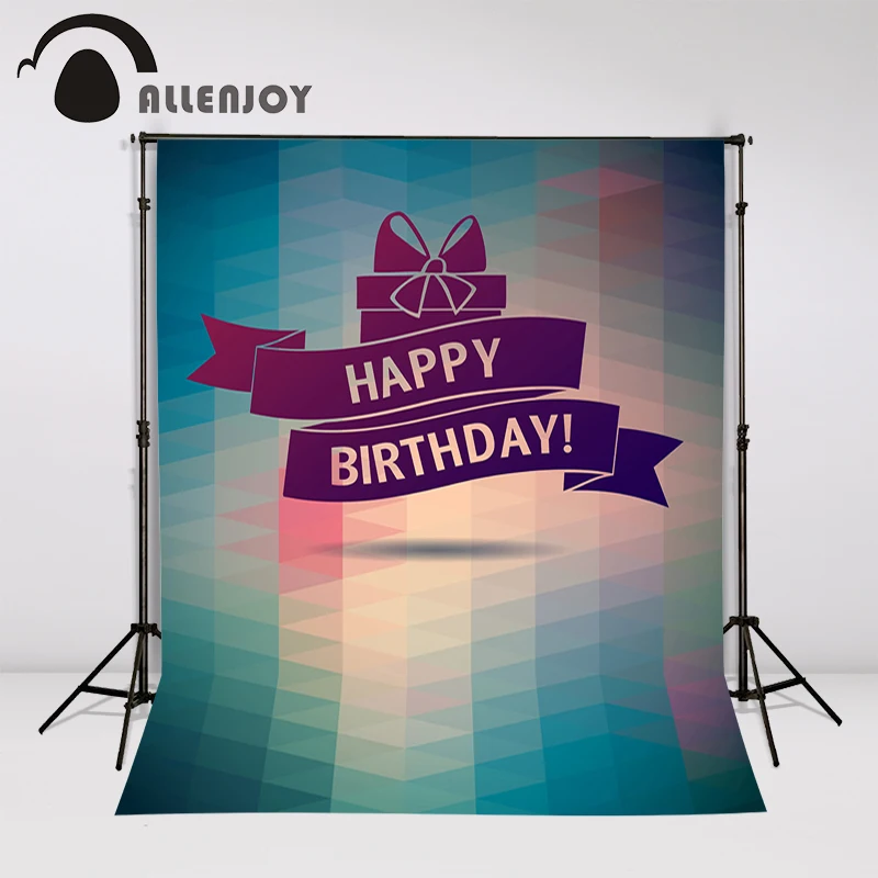 Photography Studio Props Birthday Backdrops Vintage Abstract Geometric Design Happy Cute Lovely Photo