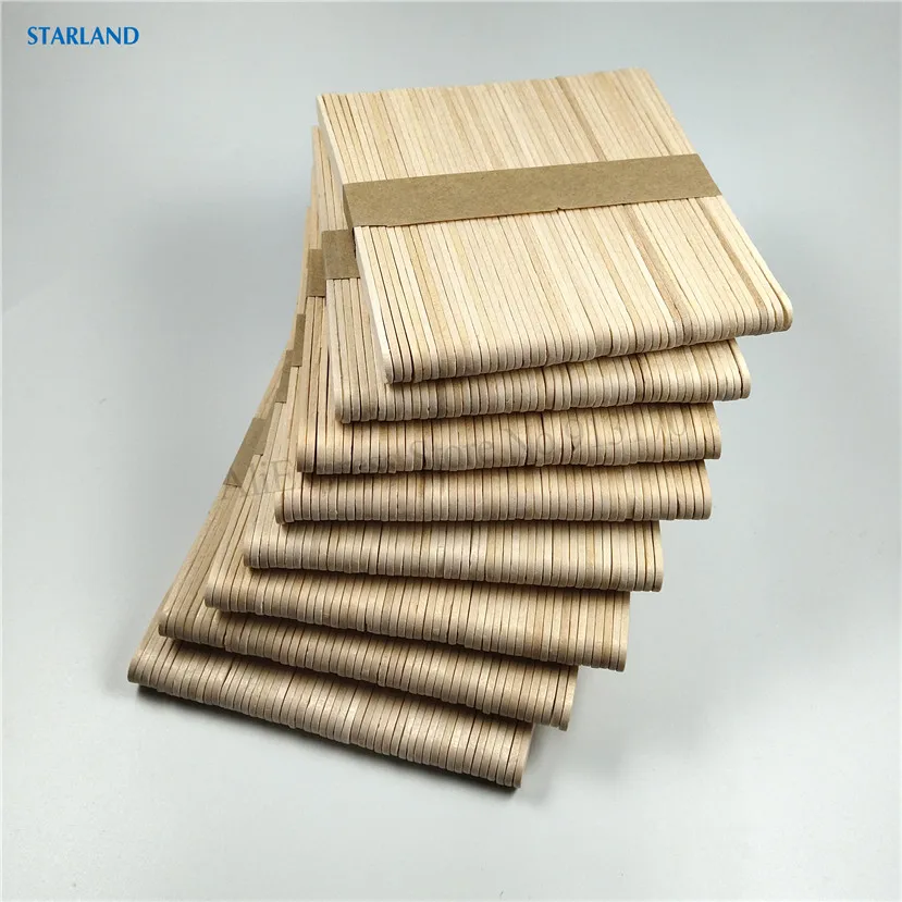 Năm 400 Trong 1 Bộ Pop Gậy Gỗ Bạch Dương Popsicle Que Làm Kem Thủ Công DIY Thanh Gỗ Phụ Kiện Chiều Dài 11.4Cm 8 Nhiều 50 Cái/lốc