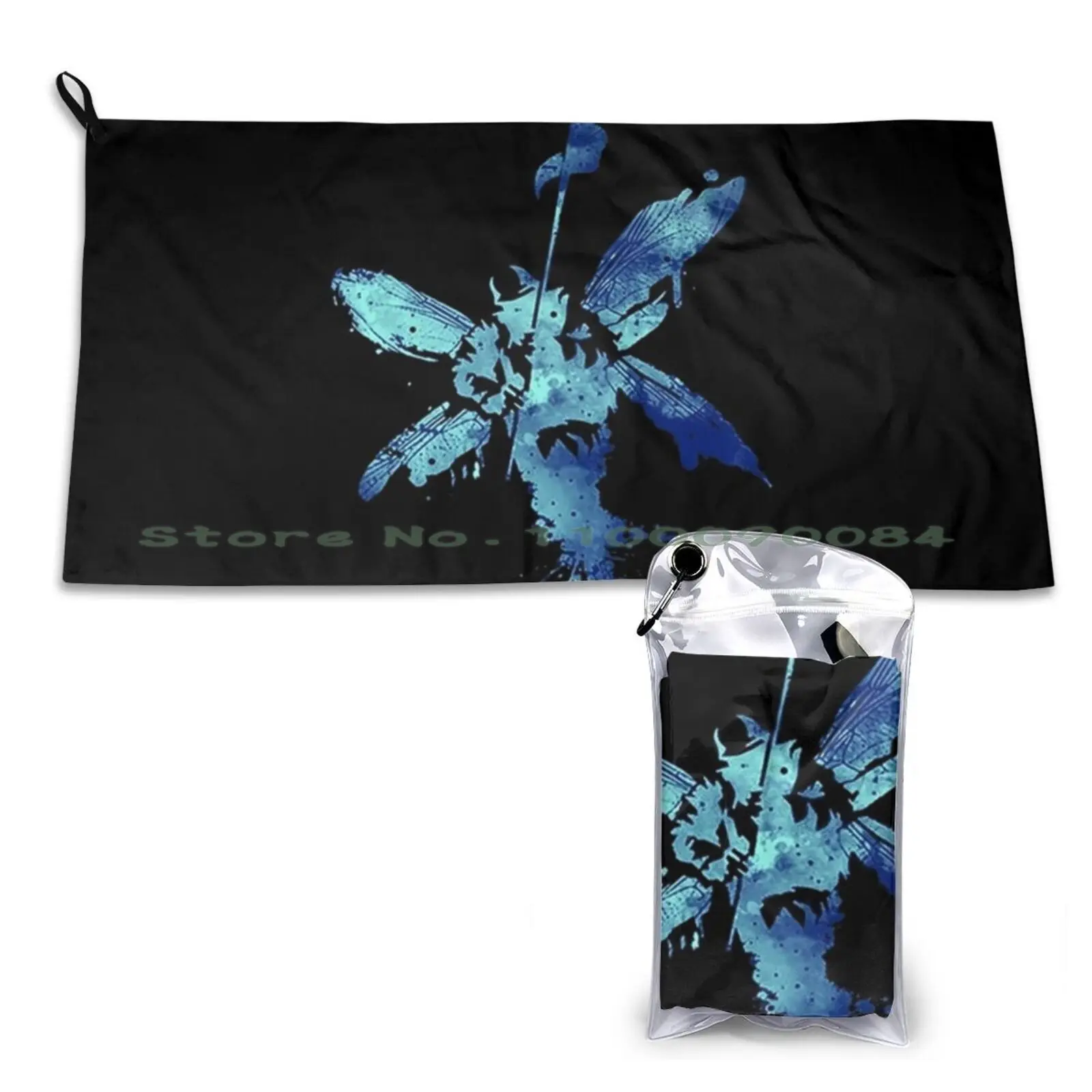 Flying Blue Quick Dry Towel Gym Sports Bath Portable Pro Evolution Soccer Pes 21 Pes 22 Pes 2022 Pes 2021 Football Gaming