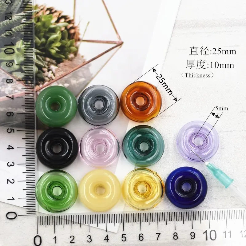 1X Diffuser Perfume Refillable 25mm Handmade Essential Oil Aromatherapy Bottle Pendant Jewelry Indicates Lucky Glass Pendant