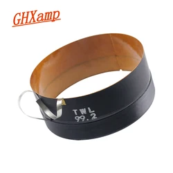 GHXAMP 1PCS 99.2MM imported glass fiber skeleton woofer voice coil speaker pure aluminum flat wire 100 core 1PCS