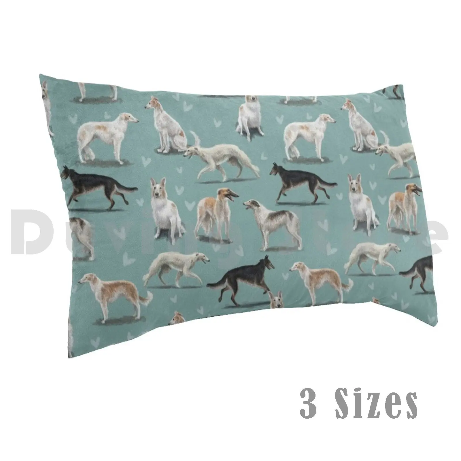 The Borzoi Pillow Case DIY 50*70 Borzoi Russian Wolfhound Silken Windhound Galgo Sighthound Staghound Lurcher