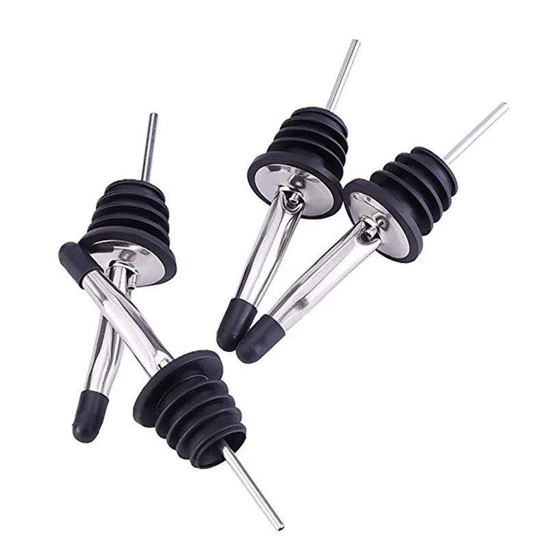 New Stainless Steel Wine Liquor Pourer Wine Bottle Pourer Stopper Oil Bottle Pourer Stopper