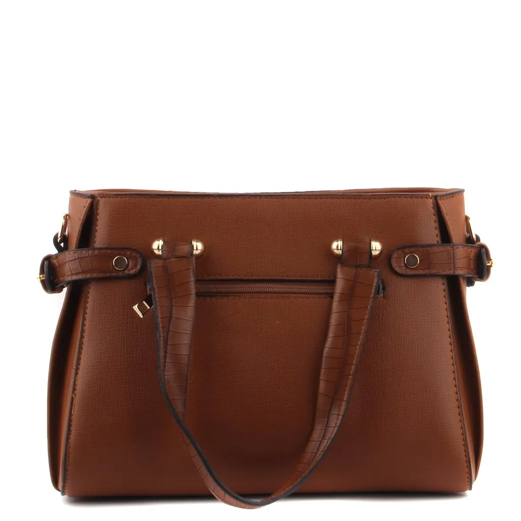 Bolso de hombro para mujer, Color bronceado