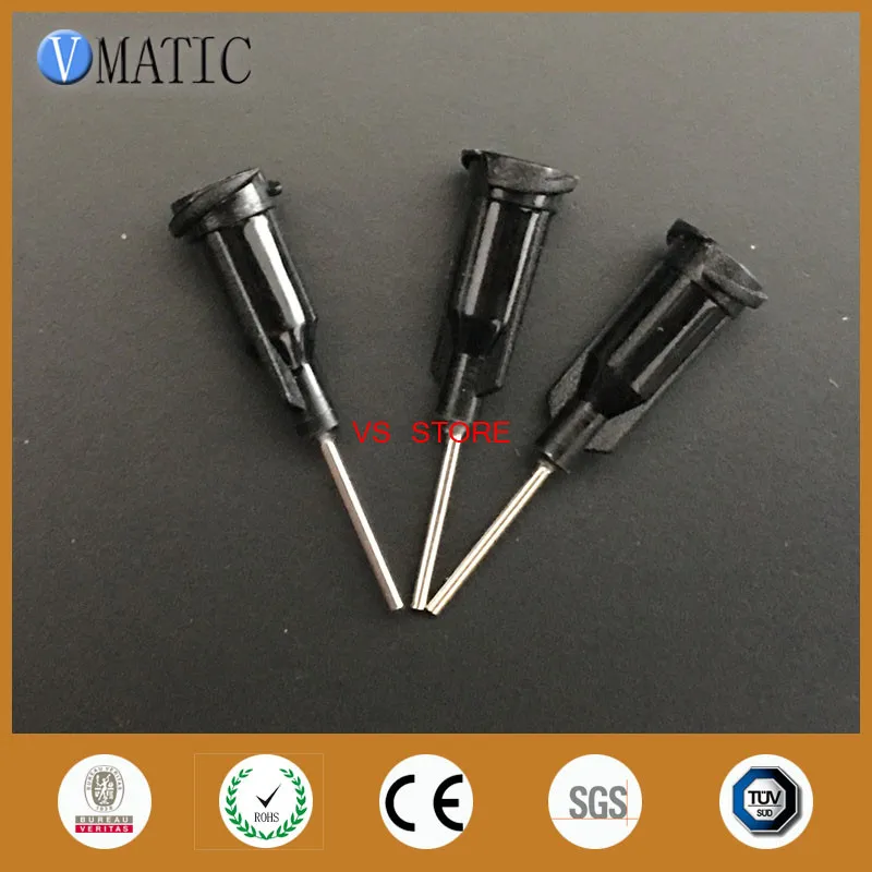 

Free Shipping Top Quality 100Pcs 19G Black Color Glue Dispenser Needles 0.5'' Black Color Dispensing Syringe Needle 1/2 Inch