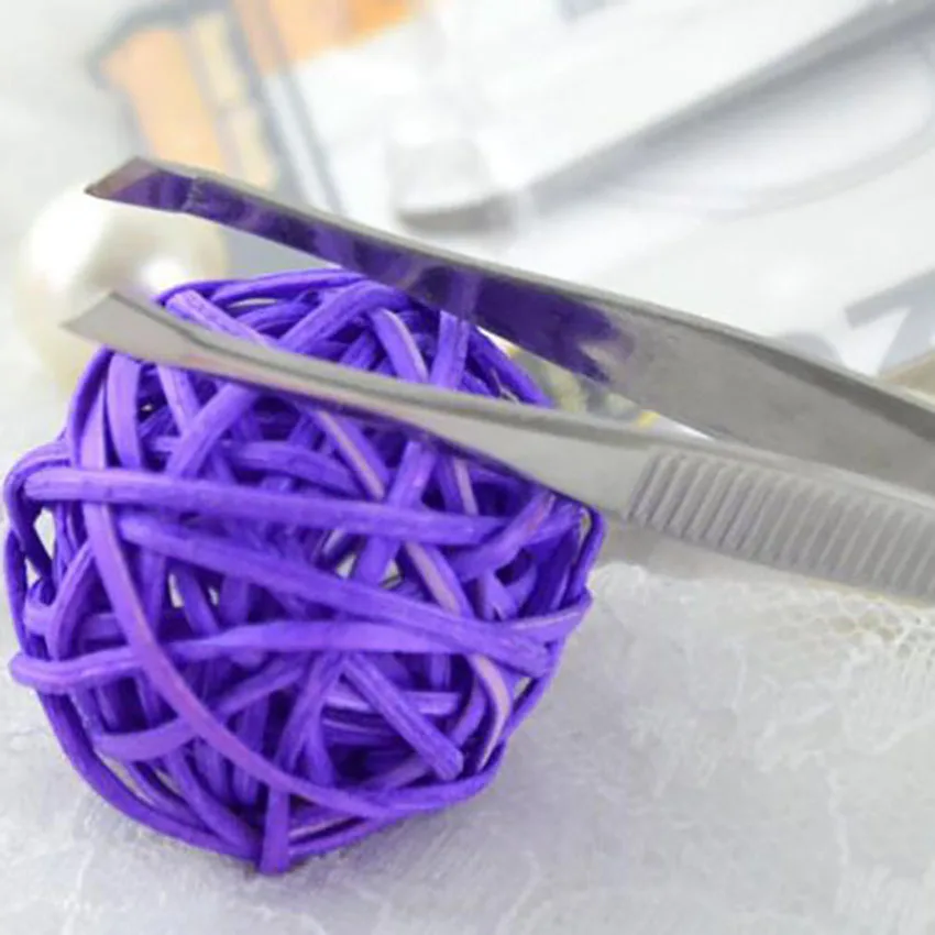 1Pc Trimming Eyebrow Clips Stainless Steel Eyebrow Tweezers Flat/Oblique Head Eyebrow Trimmer Hair Removal Beauty Makeup Tools