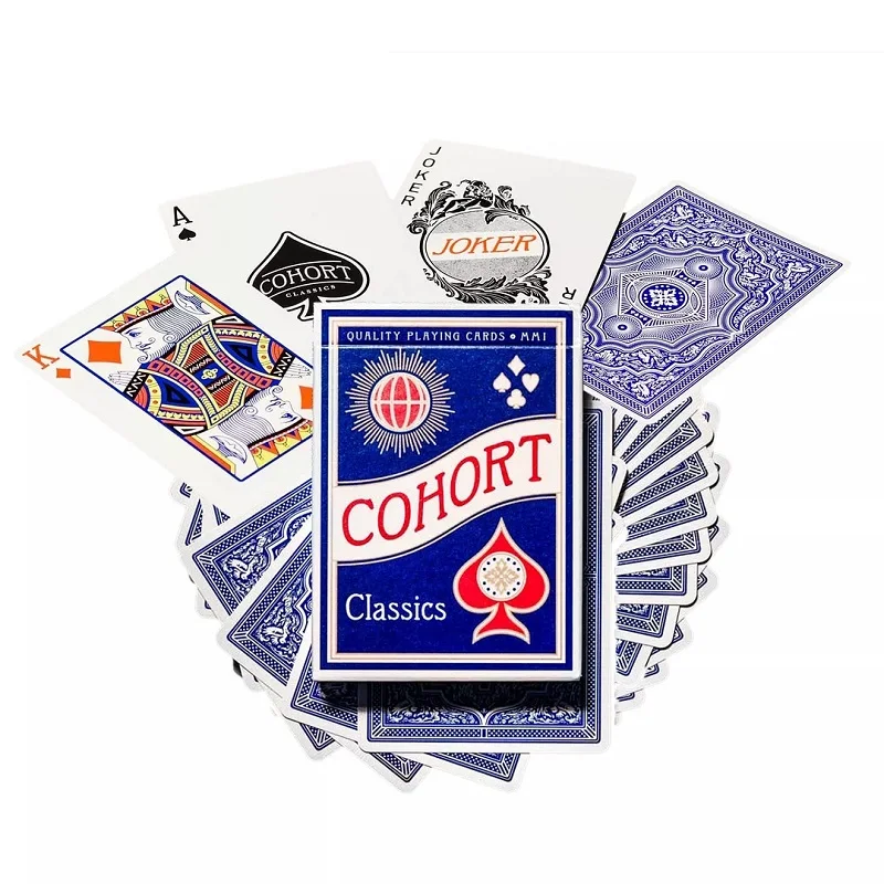 Ellusionist Cohort Marked Playing Cards Blue/Red Casino Poker USPCC Deck Magic Card Games Magic Tricks Props for Magician