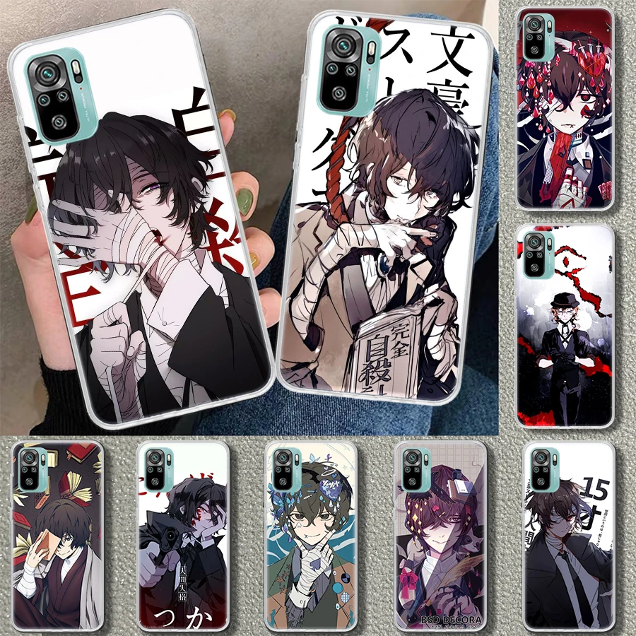 Bungou Stray Dogs Dazai Osamu Phone Case Cover For Xiaomi Redmi Note 12 11 11S 11T 11E 10 10S 9 Pro Plus 9S 9T 8 8T 7 Print