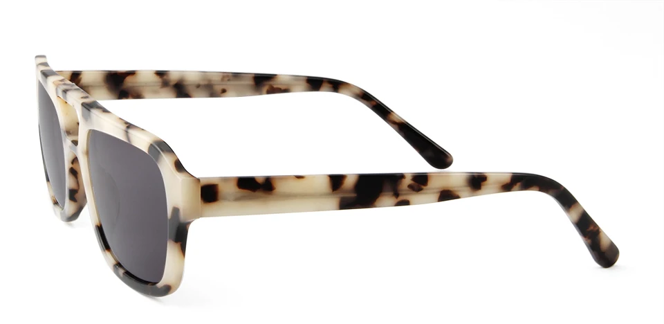VE Designer Quadratische Sonnenbrille für Damen, Hochwertige Weiße Acetat-Sonnenbrille für Herren, Doppelbrücken-Design, Große Gläser, Oculos – Detail 25