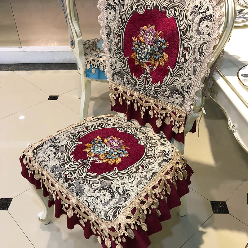 

Retro Dining Chair Cover Home Diningroom Decor Armchair Seat Covers Cushion Euro Printed Universal Luxury Custom Gaming Chair