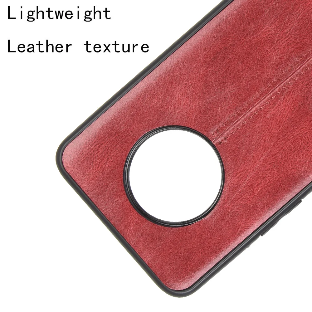 For Infinix Note 7 Case Infinix Note7 Suture Soft TPU Calfskin PU Leather Phone Back Cover For Infinix Note 7 Bag Case