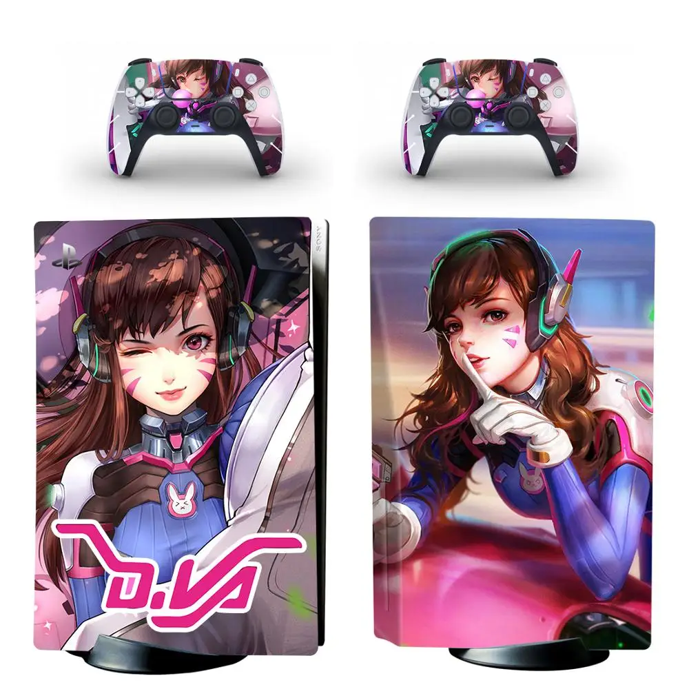 DVA PS5 Standard Disc Edition Skin Sticker Decal Cover for Console & Controller PS5 Skin Sticker Vinyl