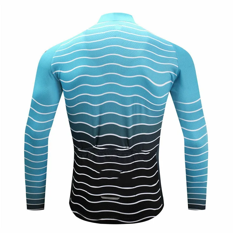 2021 Hot Selling Long Sleeve Cycling Jerseys With Pockets MTB Tops Pro Team Off Road Bike Clothes Anti UV Bicycle Shirts For Men