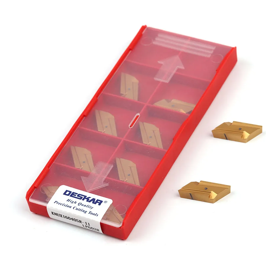 KNUX160405R-11 LF6028 LF6018 DESKAR High Quality Carbide Inserts Milling Turning Tool CNC Lathe Tools Cutting Blades , For Steel