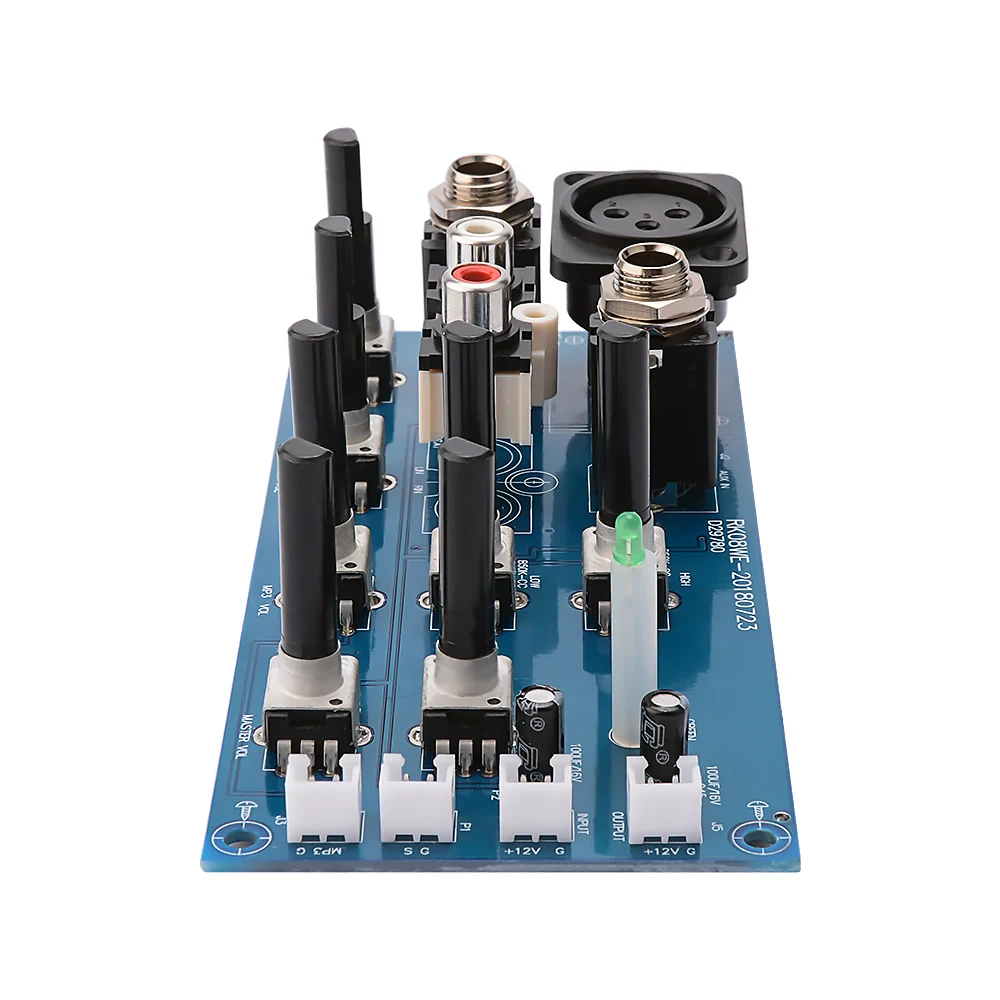 AIYIMA Mikrofon Reverb Vorverstärker Bord 2 Straße EQ Ton Ausgleich Mit Aux DIY Sound Verstärker Heimkino