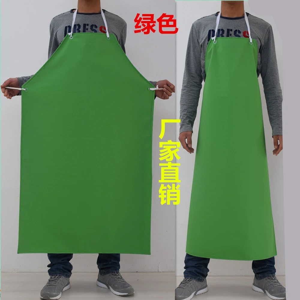 Thick apron waterproof oil-resistant PVC apron Butcher aquatic pet shop overalls aprons