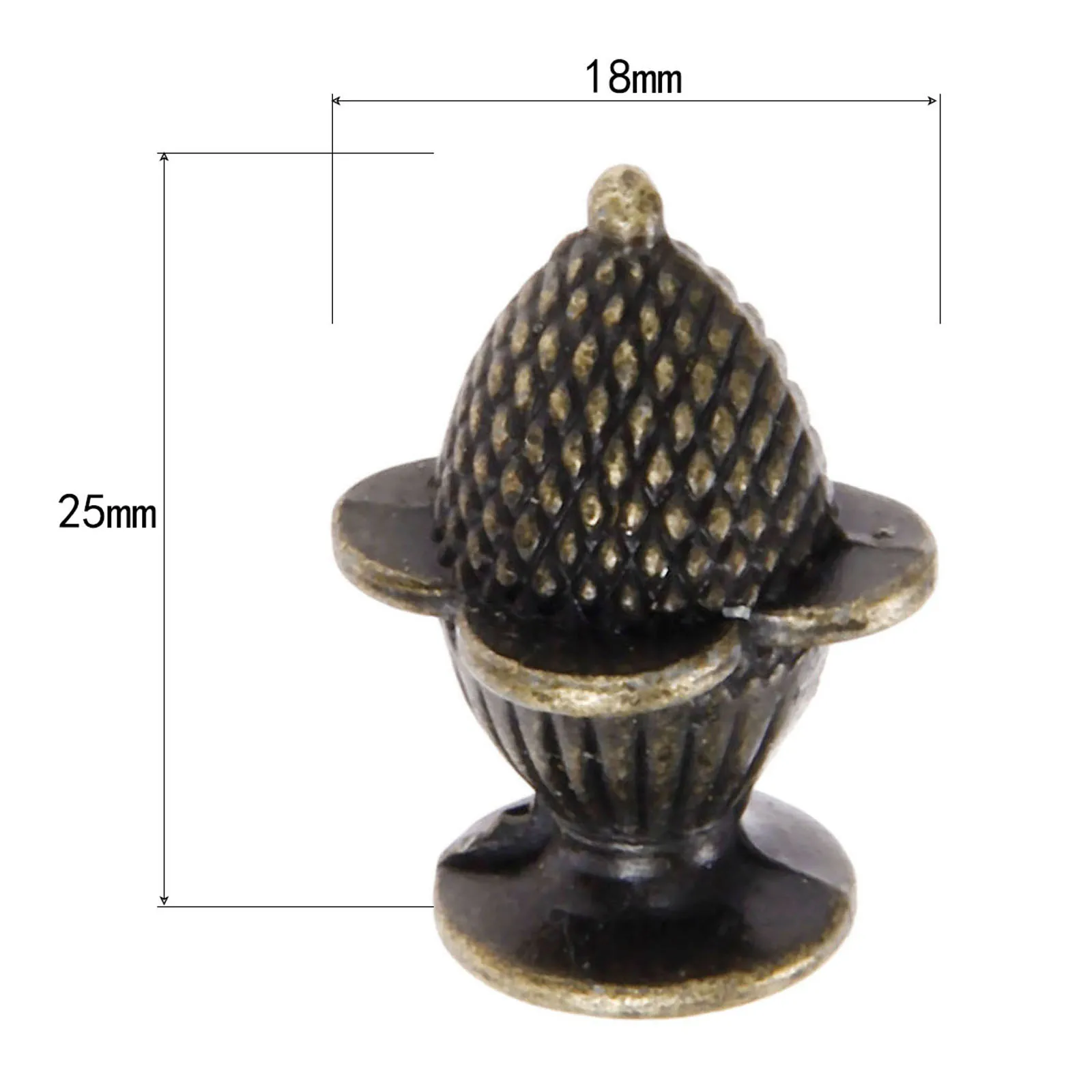 2Pcs Vintage Furniture Handle Strawberry Knobs and Handles Zinc Alloy Door Handle Cupboard Drawer Kitchen Pull Knob 25*18mm