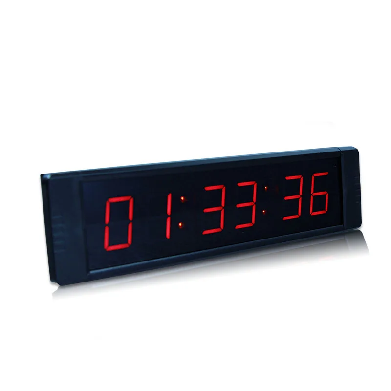 [Ganxin]1Inch 6 Digits Talking Alarm Clock Wall Clock Modern Design Led Electronic Timing Equipment