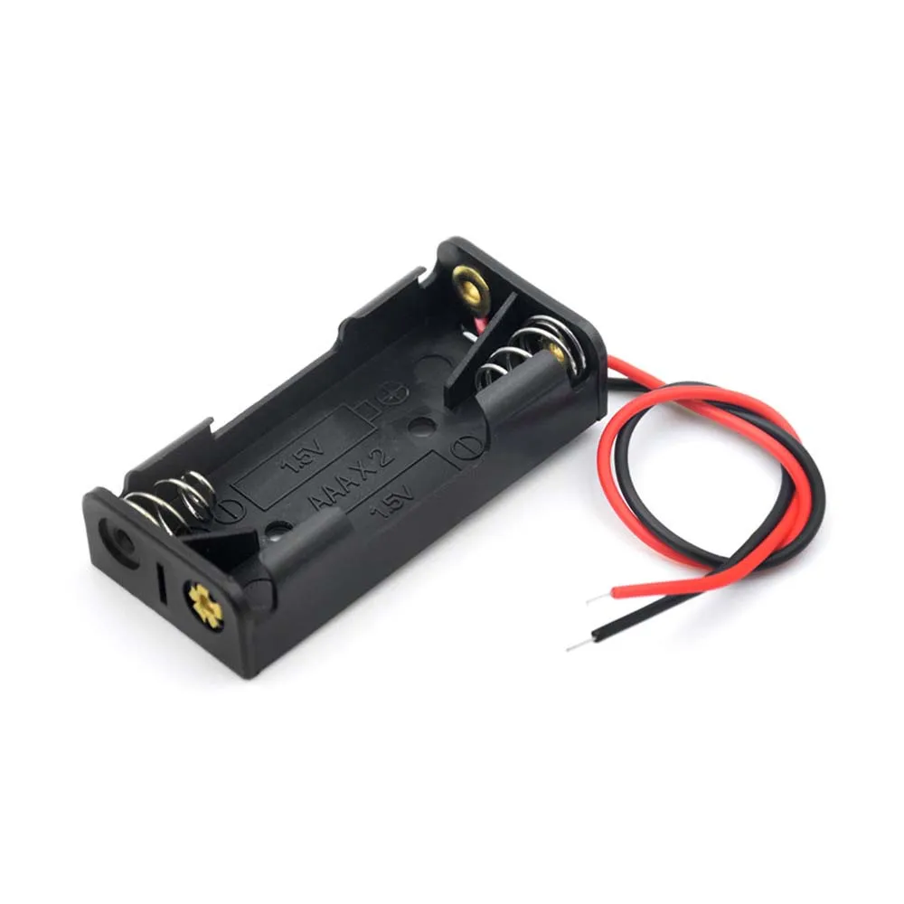 By Side Black 1 2 3 4 Slot Storage Box 1X 2X 3X 4X ABS Battery Storage Boxes Battery Box Batteries Container Battery Holder