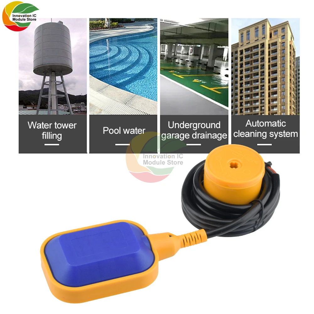 1M 2M 3M 4M 5M tipo di cavo interruttore a galleggiante quadrato Controller interruttori per liquidi fluido liquido livello dell\'acqua interruttore