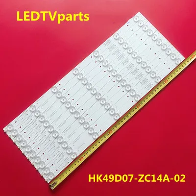 

1set=10pcs led backlight led strips for Pioneer 49inch LED-49B600 HK49D07-ZC14A-02 6049141002 303HK490031