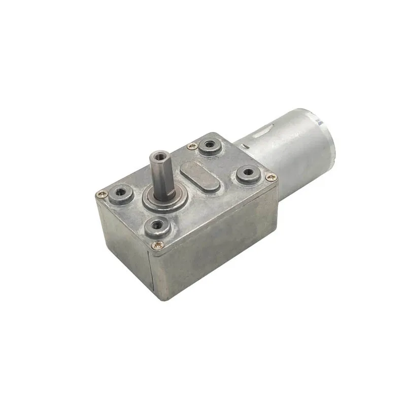 12V Motor de engranaje de tornillo sin fin de alto par reductor 100rpm eléctrico DC engranaje de Metal del Motor caja para equipos de automatización de campana extractora