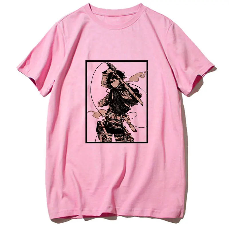 Attack On Titan Shingeki No Kyojin print ladies T-shirt casual basis O-collar white shirt short sleeve ladies T-shirt,Drop Ship