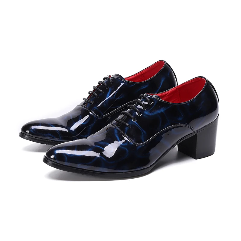 

Genuine leather Men casual shoes high heels business dress banquet suit shoes men brand brogue wedding oxford shoes for men 2022