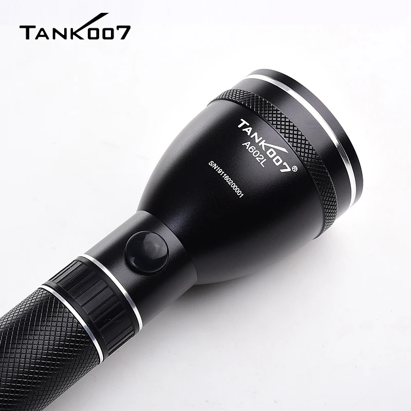 TANK007 A602L High Power Police Long Range Flashlight USA LED Light USB 18650 Rechargeable Powerful Torchlight 3 Modes