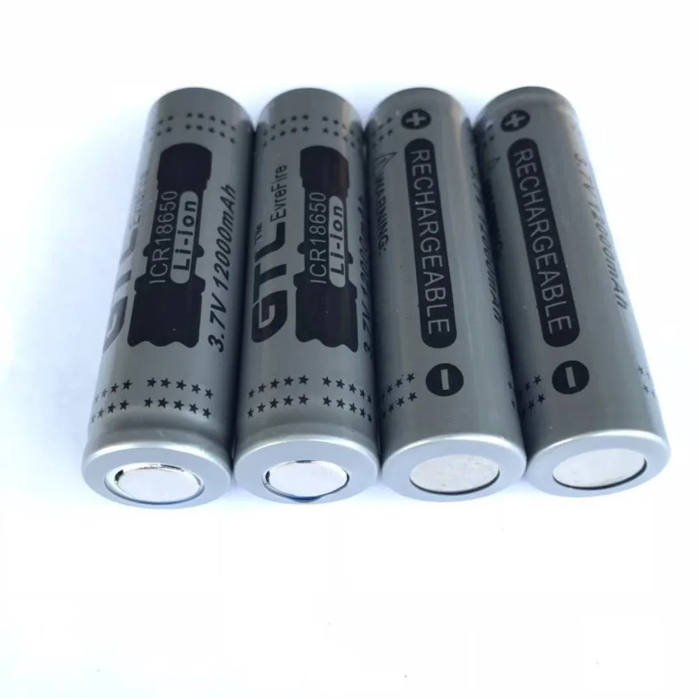 Batteria GTL 18650 batteria al litio ricaricabile da 3.7V 12000mah batteria al litio batteria ricaricabile