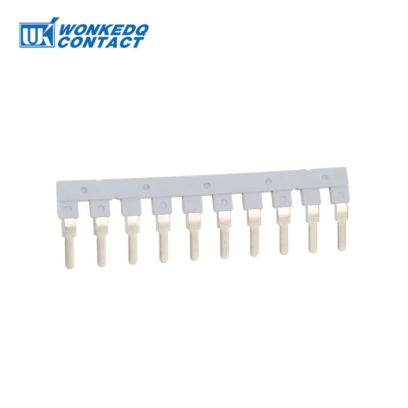 EB10-5/6/8/10 Wiring Jumpers For UK UKK/MBKKB /DIKD 1.5 Connector DIN Rail UK Terminal Block Accessories Insertion Bridge EB 10