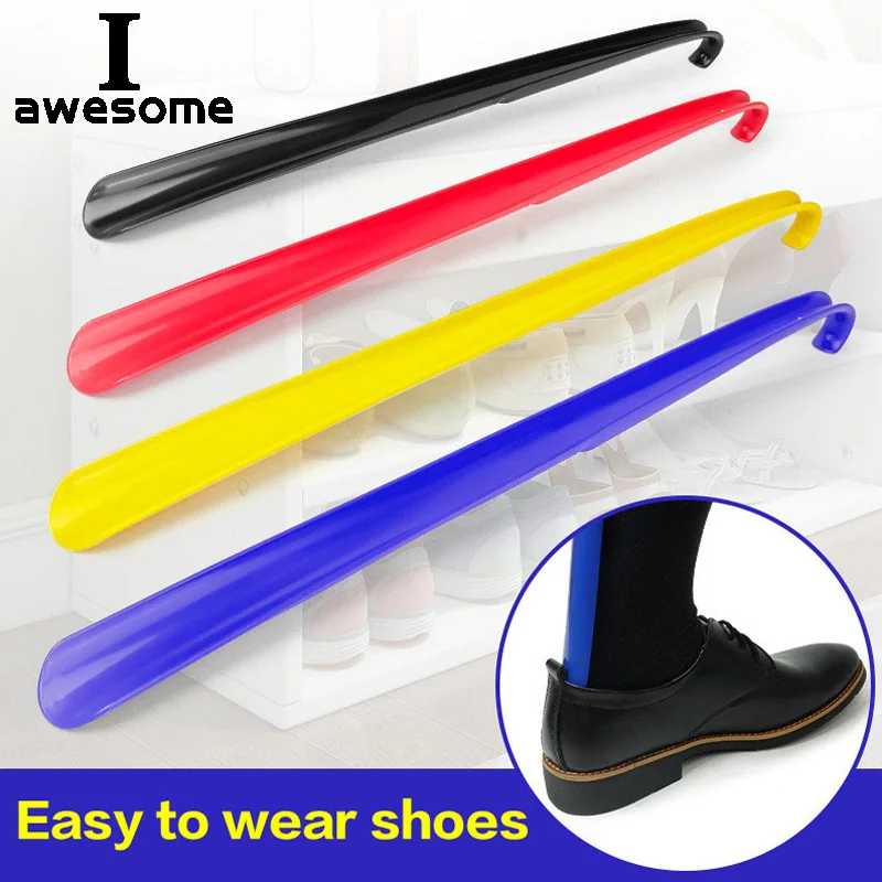 1 SZTUK 58,5 cm Łatwe w użyciu plastikowe buty z długą rączką Róg Artefakt Pull Pumping Shoes Profesjonalne buty damskie Mężczyźni Róg Buty Łyżka