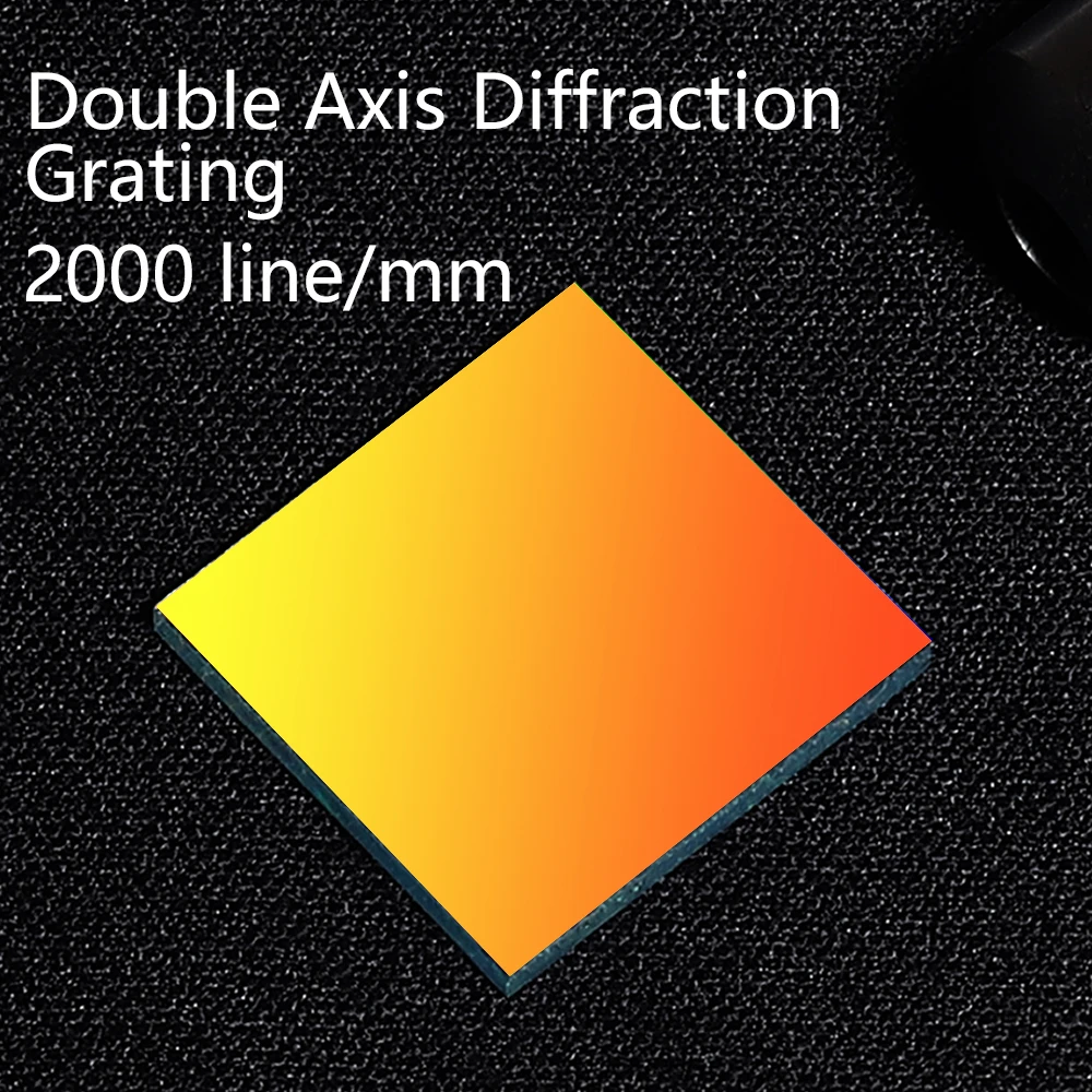 Double axis diffraction grating 2000 lines 1mm orthogonal Original inscription teaching experiment  Spectroscopic spectroscopy