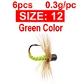 6PCS Size12 Green