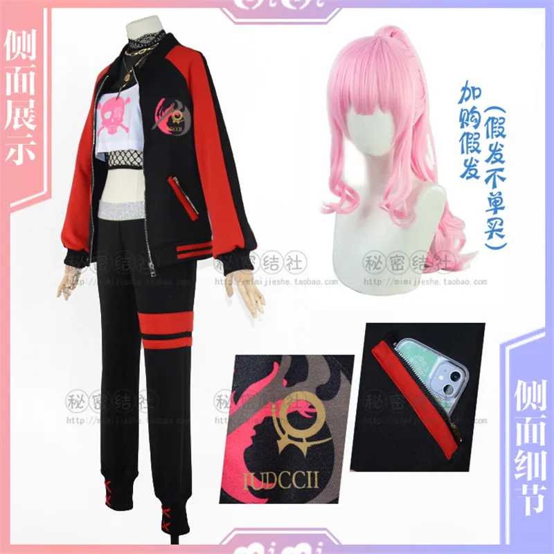 Hololive Vtuber Mori Calliope Daily Suit Uniform Cosplay Costume Halloween Party Outfit For Women Custom Made New